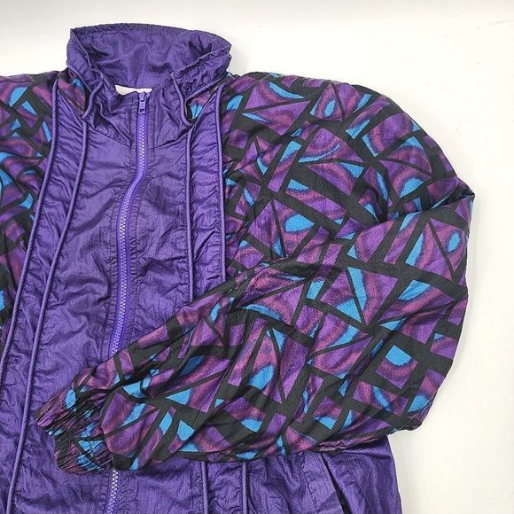 Vintage On Your‎ Mark Women's windbreaker Jacket Size small - Picture 2 of 7